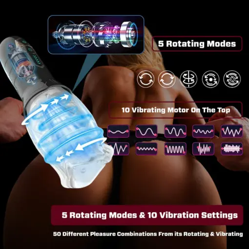 FLUX-X Suptruck™ Deep Pulse Suction & Sensual Vibration Stroker with 10 Modes - Image 3
