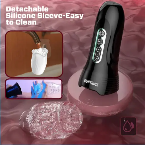 FLUX-X Suptruck™ Deep Pulse Suction & Sensual Vibration Stroker with 10 Modes - Image 4