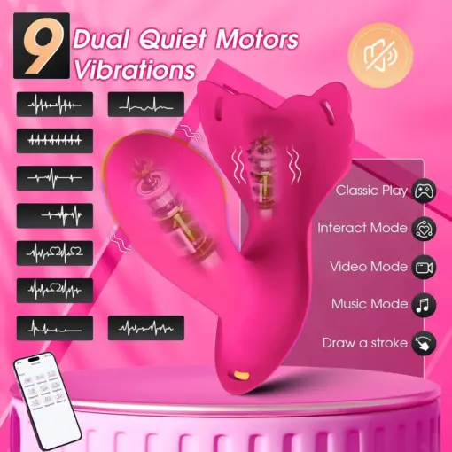 Suptruck™ PleasurePlay Wearable Vibrator X9 Pulse Panty Global Control & 9 Modes