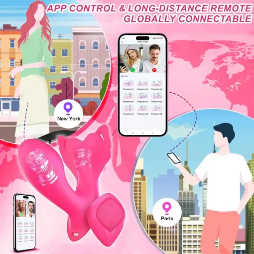 Suptruck™ PleasurePlay Wearable Vibrator X9 Pulse Panty Global Control & 9 Modes