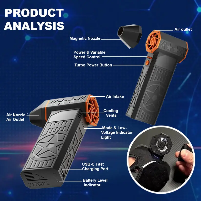 SUPTRUCK™ FROSTBLAZER 5000W Thermal Snow Blower