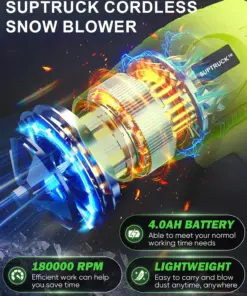 SUPTRUCK™ 5000W Turbo Jet Fan Snow Blower 2.0