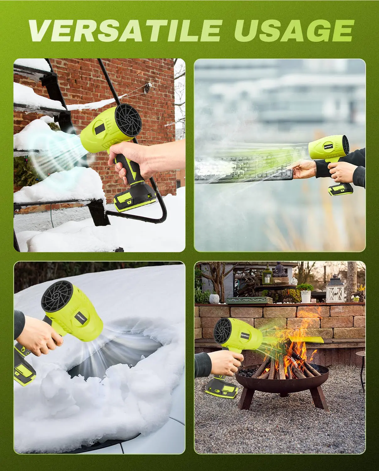 SUPTRUCK™ 5000W Turbo Jet Fan Snow Blower 2.0