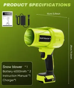 SUPTRUCK™ 5000W Turbo Jet Fan Snow Blower 2.0